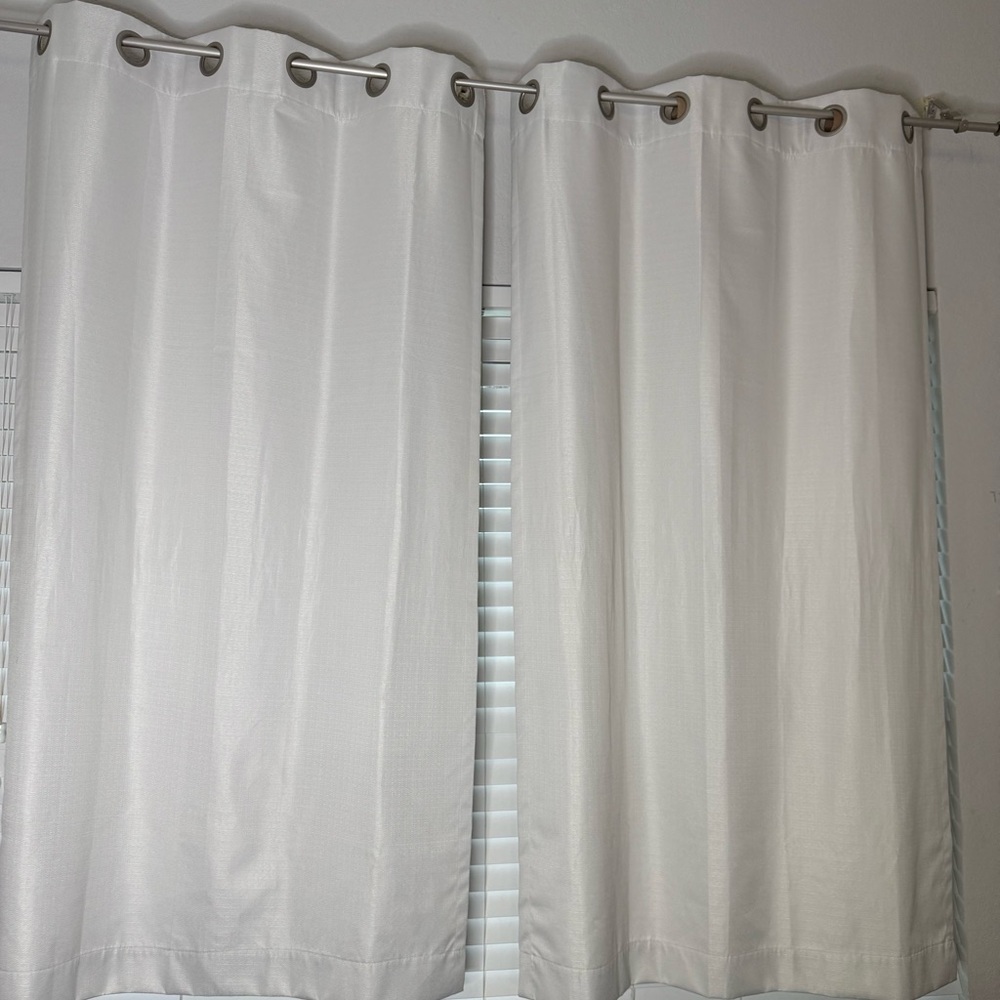 Elegant White Grommet Curtains